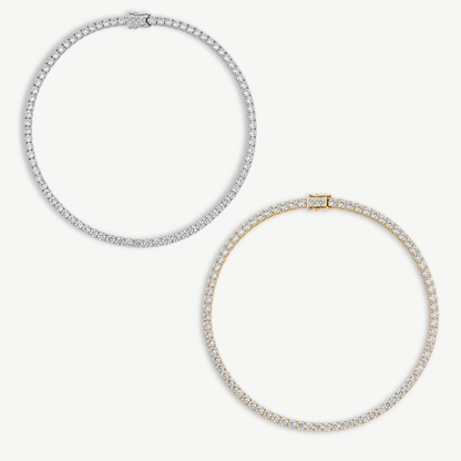 HALO XL - TENNIS GOLD & SILVER NECKLACE BUNDLE