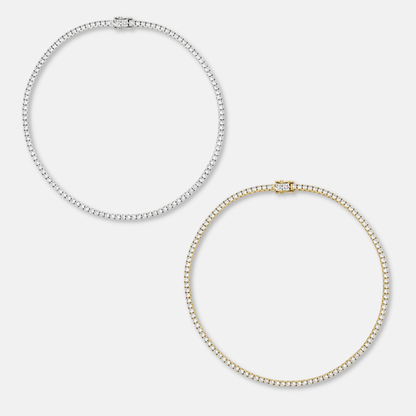 HALO - TENNIS GOLD & SILVER NECKLACE BUNDLE