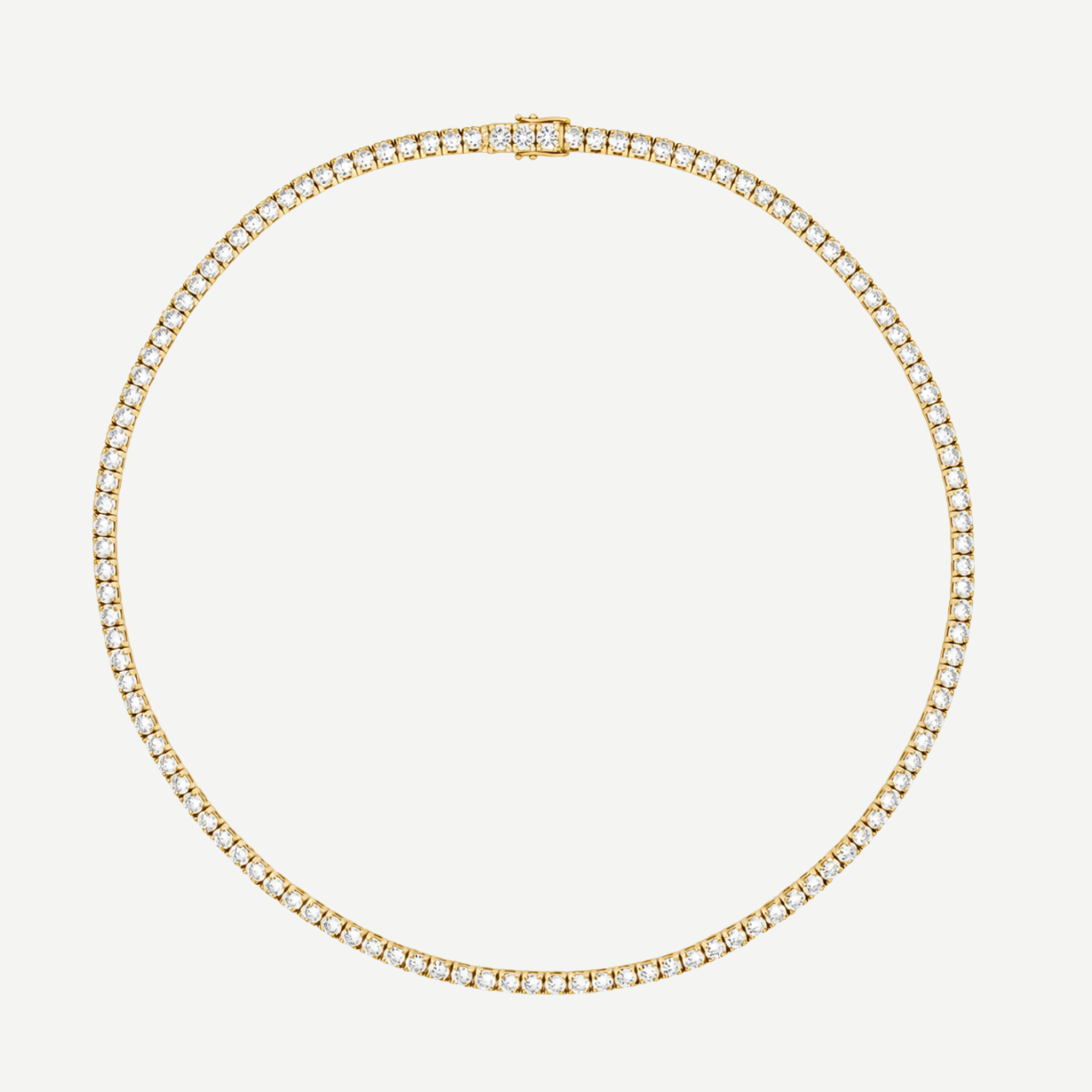 HALO - TENNIS NECKLACE / GOLD