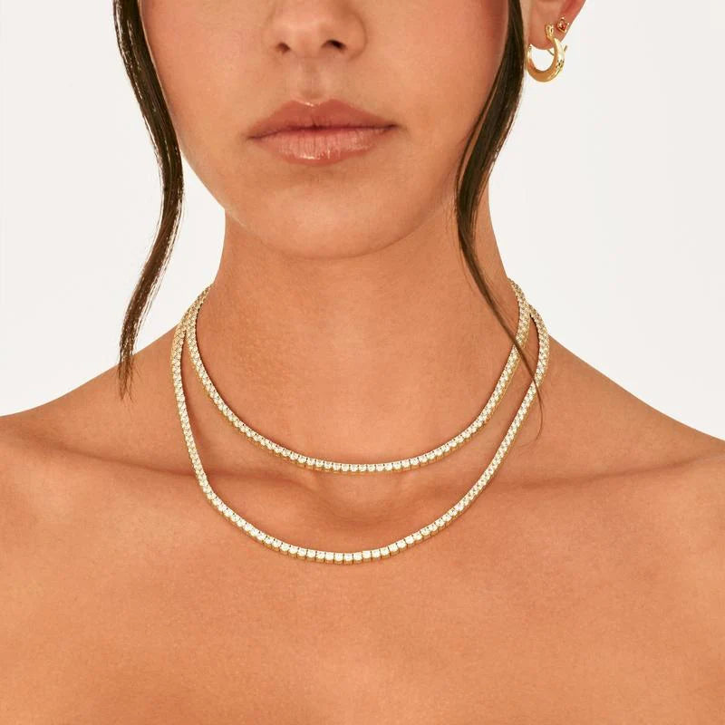 HALO - TENNIS NECKLACE & BRACELET BUNDLE