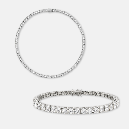 HALO XL - ENSEMBLE COLLIER ET BRACELET TENNIS
