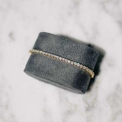 HALO 3mm - TENNIS BRACELET / GOLD