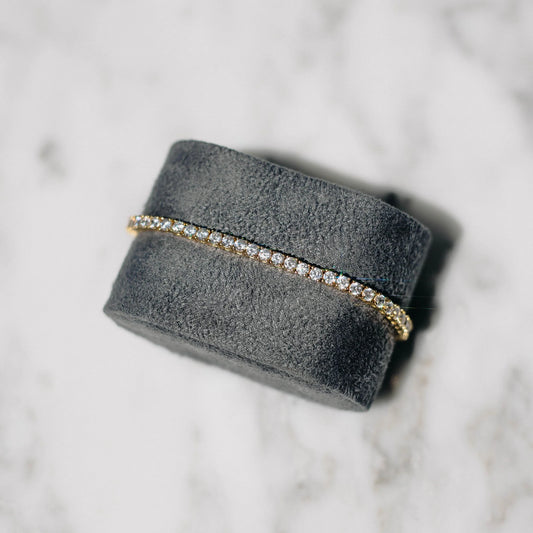 HALO 3mm - TENNIS BRACELET / GOLD