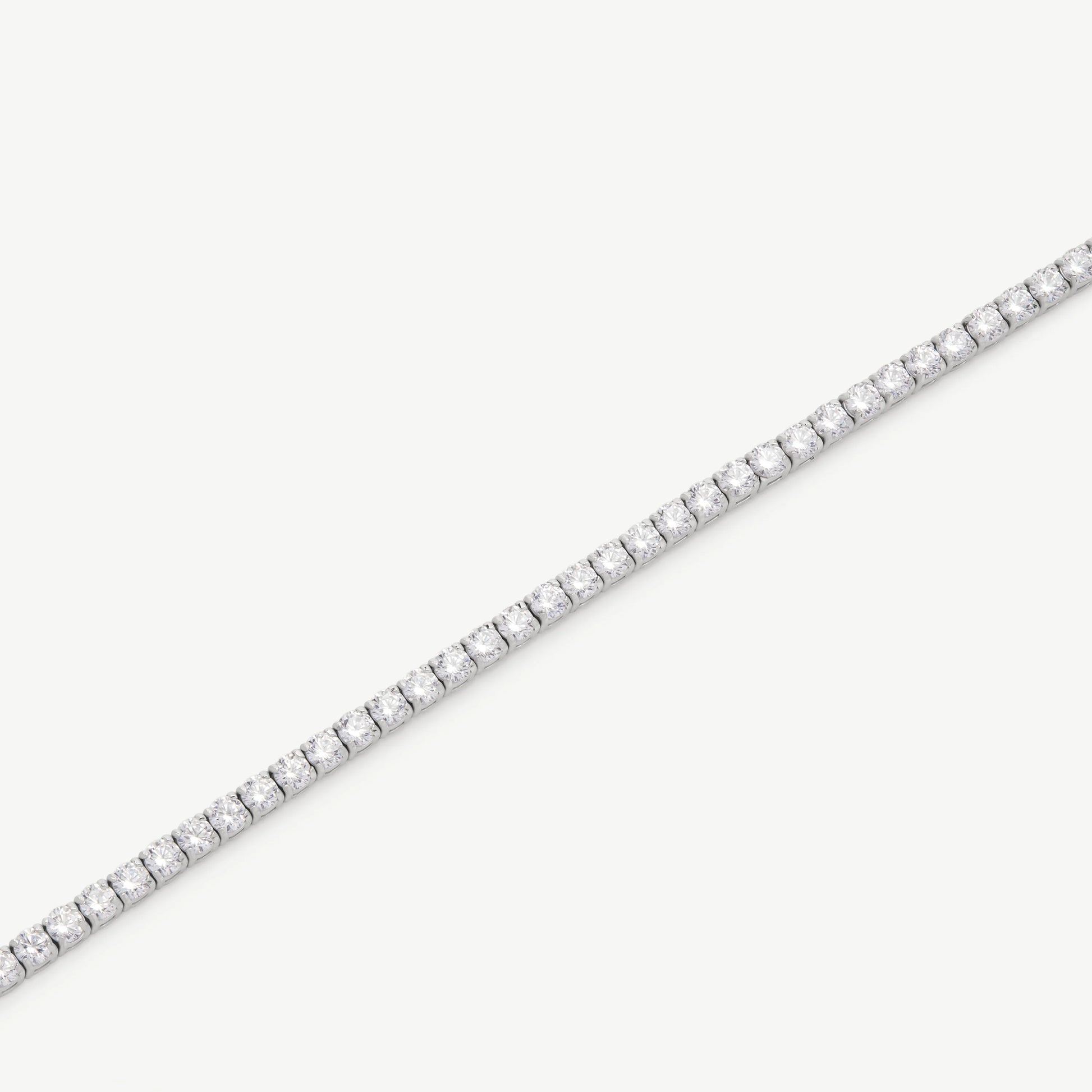 HALO - TENNIS NECKLACE / SILVER